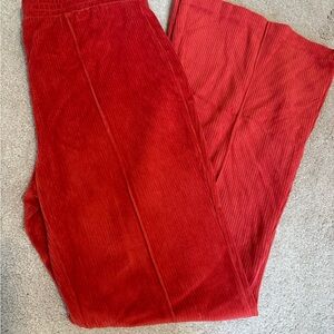Aerie Red Corduroy Pants